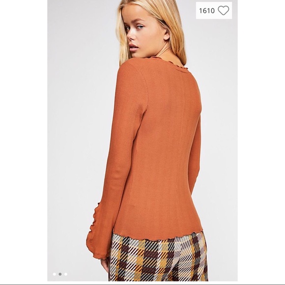 NWT Free People Long Sleeve Top - Picture 3 of 5